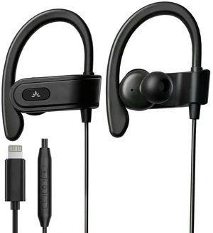 L171 - Lightning Wired Earbuds with Microphone & Volume Control Ear Hook Design for Running & Sports, Comfortable Fit, MFi Certified Corded Headphones for iPhone 11/12/13/14 Models, White L171 - Lightning Wired Earbuds with Microphone & Volume Control Ear Hook Design for Running & Sports, Comfortable Fit, MFi Certified Corded Headphones for iPhone 11/12/13/14 Models, White