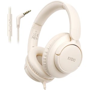 Wired Headphones with Mic,3.5mm Plug Volume Control for School,Beige Corded Over Ear Foldable Headphones Wired for Teens Classroom Travel Airplane, 4.9ft Tangle-Free Cord for Tablet Laptop Phone Wired Headphones with Mic,3.5mm Plug Volume Control for School,Beige Corded Over Ear Foldable Headphones Wired for Teens Classroom Travel Airplane, 4.9ft Tangle-Free Cord for Tablet Laptop Phone
