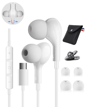 USB C Headphone Wired for iPhone 15 Plus 16 Pro 17 Air 18 Pro Max iPad mini Usbc Headphones Type C for Samsung Galaxy S26 S25 S24 S23 Ultra S22 A57 A56 A16 A17 Earbuds in-Ear with Mic Volume Control USB C Headphone Wired for iPhone 15 Plus 16 Pro 17 Air 18 Pro Max iPad mini Usbc Headphones Type C for Samsung Galaxy S26 S25 S24 S23 Ultra S22 A57 A56 A16 A17 Earbuds in-Ear with Mic Volume Control