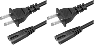 10ft Prong Power Cord for Sony PS5, PlayStation 5, Xbox One S/X Series X/S (Pack of 2) 10ft Prong Power Cord for Sony PS5, PlayStation 5, Xbox One S/X Series X/S (Pack of 2)
