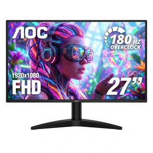 27 Inch Gaming Monitor FHD 180Hz Overclocked VA HDR Ready, G27B36N 1920×1080 LED Monitor, 144Hz Native / 180Hz OC, 0.5ms, DP 1.4, HDMI 2.1, Adaptive Sync, VESA, Earphone Out 27 Inch Gaming Monitor FHD 180Hz Overclocked VA HDR Ready, G27B36N 1920×1080 LED Monitor, 144Hz Native / 180Hz OC, 0.5ms, DP 1.4, HDMI 2.1, Adaptive Sync, VESA, Earphone Out