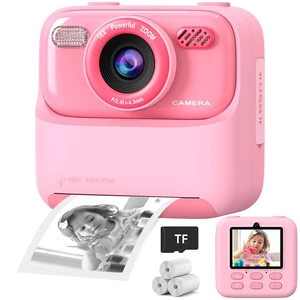 Kids Instant Digital Cameras for Boys and Girls, 1080P HD Dual-Lens Selfie Digital Camera with Print Paper & TF Card, Christmas Birthday Gifts Toys for Toddler and Teenagers Age 3-16 Years Old Kids Instant Digital Cameras for Boys and Girls, 1080P HD Dual-Lens Selfie Digital Camera with Print Paper & TF Card, Christmas Birthday Gifts Toys for Toddler and Teenagers Age 3-16 Years Old
