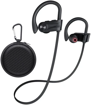 Bluetooth Headphones, Wireless Earbuds Bluetooth 5.3 Headphones with 16Hrs Playtime Stereo Bass Headsets, IPX7 Waterproof Running Earphones for Sports, Black Bluetooth Headphones, Wireless Earbuds Bluetooth 5.3 Headphones with 16Hrs Playtime Stereo Bass Headsets, IPX7 Waterproof Running Earphones for Sports, Black