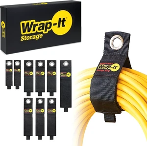 Heavy-Duty Straps, Assorted 9 Pack Hook and Loop Extension Cord Organizer Hanger, Cable Straps for Cords, Hoses, Rope, RV, Boat and Garage Storage Heavy-Duty Straps, Assorted 9 Pack Hook and Loop Extension Cord Organizer Hanger, Cable Straps for Cords, Hoses, Rope, RV, Boat and Garage Storage