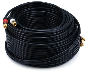 RCA Plug/2 RCA Plug M/M Cable-Black75Ft RCA Plug/2 RCA Plug M/M Cable-Black75Ft