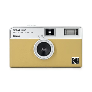 EKTAR H35 Half Frame Film Camera, 35mm, Reusable, Focus-Free, Lightweight, Easy-to-Use (Sand) (Film & AAA Battery are not Included) EKTAR H35 Half Frame Film Camera, 35mm, Reusable, Focus-Free, Lightweight, Easy-to-Use (Sand) (Film & AAA Battery are not Included)