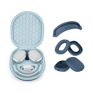 Smart Case for AirPods Max Headphones Supports Sleep Mode, with AirPods Max Silicone Earpad Cover/Ear Cups Cover Anti-Scratch Accessories, Portable Hard Organizer Smart Case for AirPods Max Headphones Supports Sleep Mode, with AirPods Max Silicone Earpad Cover/Ear Cups Cover Anti-Scratch Accessories, Portable Hard Organizer