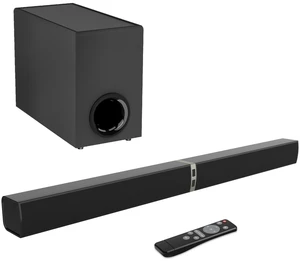 Sound Bar with Subwoofer,120W Sound Bar Bluetooth 5.3 Soundbar Surround Sound System, Detachable Home Theater Speaker with ARC/Optical/AUX Connection, Remote Control for TV/PC/Projector Sound Bar with Subwoofer,120W Sound Bar Bluetooth 5.3 Soundbar Surround Sound System, Detachable Home Theater Speaker with ARC/Optical/AUX Connection, Remote Control for TV/PC/Projector