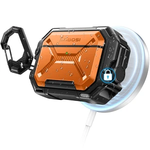 for AirPods Pro 3 Case IP68 Waterproof, Orange Case for iPods Pro 3, Compatible with MagSafe, Military Grade Protective Cover with Secure Lock, Keychain, Phone Stand (2025) for AirPods Pro 3 Case IP68 Waterproof, Orange Case for iPods Pro 3, Compatible with MagSafe, Military Grade Protective Cover with Secure Lock, Keychain, Phone Stand (2025)
