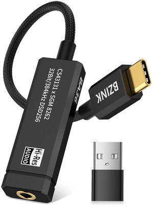 BA36 USB C DAC with CS43131+SGM8262 HiFi Chip Headphone Amplifier USB C to 3.5mm Audio Adapter with Powerful 227mW@32 Output, Hi-Res Portable DAC Dongle for iOS Android Windows Mac BA36 USB C DAC with CS43131+SGM8262 HiFi Chip Headphone Amplifier USB C to 3.5mm Audio Adapter with Powerful 227mW@32 Output, Hi-Res Portable DAC Dongle for iOS Android Windows Mac