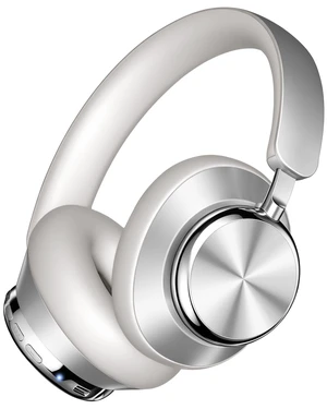 Y03 Bluetooth Headphones Wireless Active Noise Cancelling Over Ear Headphones 48 Hours Playtime High Sound Quality 6 EQ Music Mode Headphones with Soft Ear Cushion - Silver Y03 Bluetooth Headphones Wireless Active Noise Cancelling Over Ear Headphones 48 Hours Playtime High Sound Quality 6 EQ Music Mode Headphones with Soft Ear Cushion - Silver