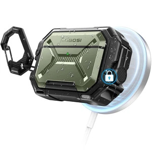 for AirPods Pro 3 Case IP68 Waterproof, Green Case for iPods Pro 3, Compatible with MagSafe, Military Grade Protective Cover with Secure Lock, Keychain, Phone Stand (2025) for AirPods Pro 3 Case IP68 Waterproof, Green Case for iPods Pro 3, Compatible with MagSafe, Military Grade Protective Cover with Secure Lock, Keychain, Phone Stand (2025)