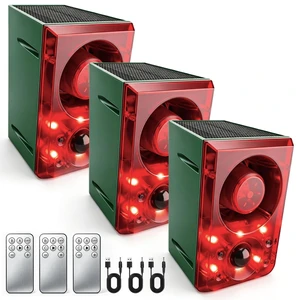 Solar Outdoor Motion Sensor Alarm Dog Barking Gunshot Sound 130dB Support Recording and Adjustable Volume,Loud Noise Maker 3 Work Modes Strobe Light for Home, Villa, Farm, Barn (3pack) Solar Outdoor Motion Sensor Alarm Dog Barking Gunshot Sound 130dB Support Recording and Adjustable Volume,Loud Noise Maker 3 Work Modes Strobe Light for Home, Villa, Farm, Barn (3pack)
