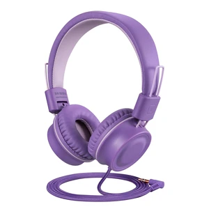 J01 Kids Headphones Wired On-Ear Foldable 3.5mm Jack Cord, Lavender Stereo, Tangle-Free 5ft Cord For iPad, Kindle Fire, Laptop, Tablet, Toddlers, Boys, Girls, School, Travel, Airplane J01 Kids Headphones Wired On-Ear Foldable 3.5mm Jack Cord, Lavender Stereo, Tangle-Free 5ft Cord For iPad, Kindle Fire, Laptop, Tablet, Toddlers, Boys, Girls, School, Travel, Airplane
