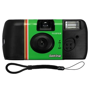 QuickSnap Flash 400 35mm Camera Bundle with Moshify Wrist Strap Single use disposable camera preloaded with 27 exposures, thumb wheel advance built in flash with 3-10 ft range 32 mm lens QuickSnap Flash 400 35mm Camera Bundle with Moshify Wrist Strap Single use disposable camera preloaded with 27 exposures, thumb wheel advance built in flash with 3-10 ft range 32 mm lens