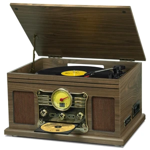 Bluetooth Record Player 10 in 1, 3-Speed Turntable for Vinyl with Speakers, LP to MP3 Converter, CD, Cassette Player, FM Radio, Wireless Streaming Wooden Bluetooth Record Player 10 in 1, 3-Speed Turntable for Vinyl with Speakers, LP to MP3 Converter, CD, Cassette Player, FM Radio, Wireless Streaming Wooden