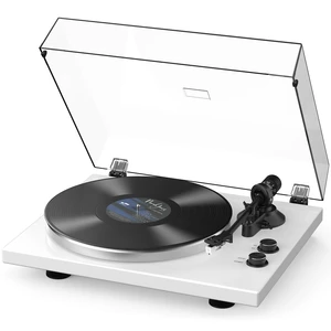 ® Vinyl Record Players Turntables with BT Wireless Out,Piano White Audio Phono AT-3600L MM Cartridge,Adjust Counterweight,Belt-Drive,2 Speed,Wireless Out,RCA Line,USB to PC Digital Recording ® Vinyl Record Players Turntables with BT Wireless Out,Piano White Audio Phono AT-3600L MM Cartridge,Adjust Counterweight,Belt-Drive,2 Speed,Wireless Out,RCA Line,USB to PC Digital Recording