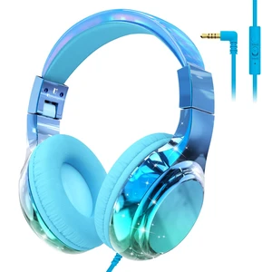 Kids Headphones with Cord with Mic, 85/94dB Safe Volume Limit foldable on-ear fit, tangle-free cord, sharing port, Kids Wired Headphones for school, Chromebook, tablet, travel, boys girls Kids Headphones with Cord with Mic, 85/94dB Safe Volume Limit foldable on-ear fit, tangle-free cord, sharing port, Kids Wired Headphones for school, Chromebook, tablet, travel, boys girls