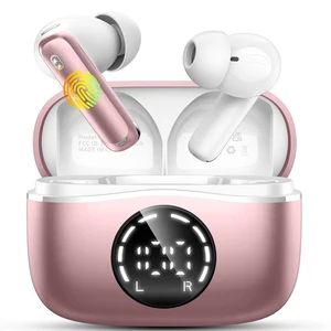 Bluetooth 5.4 Headphones, 2026 Wireless Earbuds 48Hrs Stereo Bass Ear Buds 4 ENC Noise Cancelling Mic, Clear Call, IP-X7 Waterproof, USB-C in-Ear Earphones for Sport Work Phone Laptop Pad Android iOS Bluetooth 5.4 Headphones, 2026 Wireless Earbuds 48Hrs Stereo Bass Ear Buds 4 ENC Noise Cancelling Mic, Clear Call, IP-X7 Waterproof, USB-C in-Ear Earphones for Sport Work Phone Laptop Pad Android iOS