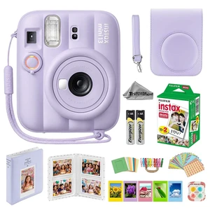 Instax Mini 13 Purple Instant Camera with 20-Sheet Film Set Includes Instax Mini 13 camera, 20-sheet film, carrying case, photo album, color filters, and assorted photo frames Instax Mini 13 Purple Instant Camera with 20-Sheet Film Set Includes Instax Mini 13 camera, 20-sheet film, carrying case, photo album, color filters, and assorted photo frames