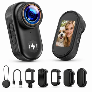 4K Mini Body Camera with 64GB Card, Thumb Action Camera with WiFi, 1.47" HD Screen & Magnetic Mount, Wearable POV Camera for Pet Cycling Motorcycle Sports Vlogging 4K Mini Body Camera with 64GB Card, Thumb Action Camera with WiFi, 1.47" HD Screen & Magnetic Mount, Wearable POV Camera for Pet Cycling Motorcycle Sports Vlogging