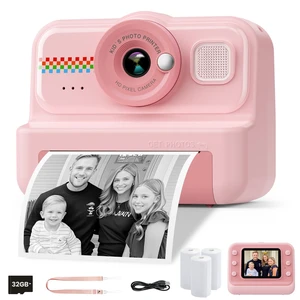 Kids Camera Instant Print, 1080P HD Instant Print Camera for Kids with 3 Rolls Print Paper & 32GB Card, Selfie Digital Camera for Kid, Ideal Kid Toys Gifts for Boys & Girls Age 3-14 (Pink) Kids Camera Instant Print, 1080P HD Instant Print Camera for Kids with 3 Rolls Print Paper & 32GB Card, Selfie Digital Camera for Kid, Ideal Kid Toys Gifts for Boys & Girls Age 3-14 (Pink)