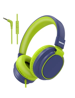 Wired Kids Headphones for School with Cord Mic,Safe Volume Limit 85/94dB Adjustable Headband Foldable Over-Ear Lightweight for Toddler Girls Boys Travel/Tablet/iPad,HD Stereo Sound,3.5mm,D-Blue Wired Kids Headphones for School with Cord Mic,Safe Volume Limit 85/94dB Adjustable Headband Foldable Over-Ear Lightweight for Toddler Girls Boys Travel/Tablet/iPad,HD Stereo Sound,3.5mm,D-Blue