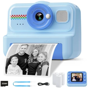 Kids Camera Instant Print, 1080P HD Instant Print Camera for Kids with 3 Rolls Print Paper & 32GB Card, Selfie Digital Camera for Kid, Ideal Kid Toys Gifts for Boys & Girls Age 3-14 (Blue) Kids Camera Instant Print, 1080P HD Instant Print Camera for Kids with 3 Rolls Print Paper & 32GB Card, Selfie Digital Camera for Kid, Ideal Kid Toys Gifts for Boys & Girls Age 3-14 (Blue)