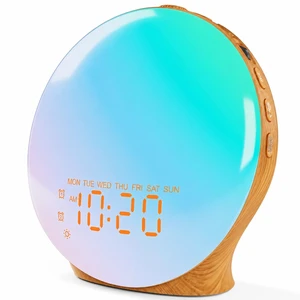 Full Screen Dimmer Sunrise Alarm Clocks for Bedrooms, Wake Up Light with FM Radio, 25 White Noise Sleep Sounds, Bluetooth Speaker, Dual Alarms Bedside Clock for Heavy Sleepers Full Screen Dimmer Sunrise Alarm Clocks for Bedrooms, Wake Up Light with FM Radio, 25 White Noise Sleep Sounds, Bluetooth Speaker, Dual Alarms Bedside Clock for Heavy Sleepers