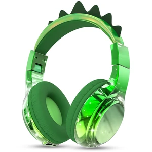 Kids Dinosaur Bluetooth Headphones, 60H, 74/85/94dB Volume Limit For school with mic, fast charging, foldable design, wired mode, Wireless headphones for kids, girls boys, tablet, travel Kids Dinosaur Bluetooth Headphones, 60H, 74/85/94dB Volume Limit For school with mic, fast charging, foldable design, wired mode, Wireless headphones for kids, girls boys, tablet, travel