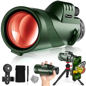 40X60 Monocular Telescope, High Power Monocular for Adults with Phone Adapter & Tripod & Hand Strap, Equipped with BAK4 Prism for Bird Watching 40X60 Monocular Telescope, High Power Monocular for Adults with Phone Adapter & Tripod & Hand Strap, Equipped with BAK4 Prism for Bird Watching