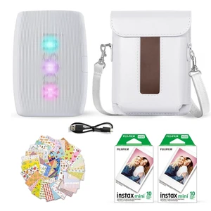Instax Mini Link 3 Smartphone Printer Clay White + Fuji Film Value Pack (20 Sheets)+ Shutter Accessories Bundle, Incl. Protective Case, 20 Sticker Frames, USB Type C Cable Instax Mini Link 3 Smartphone Printer Clay White + Fuji Film Value Pack (20 Sheets)+ Shutter Accessories Bundle, Incl. Protective Case, 20 Sticker Frames, USB Type C Cable