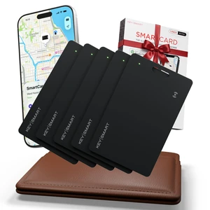 KeySmart SmartCard Gen 2 Rechargeable Wallet Tracker Card for iPhone MFi-Certified, Compatible with Apple Find My, IPX8 Waterproof, 8-Month Rechargeable Battery, Slim Tracking Card KeySmart SmartCard Gen 2 Rechargeable Wallet Tracker Card for iPhone MFi-Certified, Compatible with Apple Find My, IPX8 Waterproof, 8-Month Rechargeable Battery, Slim Tracking Card