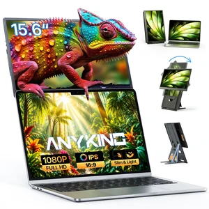 Laptop Screen Extender 15.6", 5 Modes & Detachable Slim Portable Monitor FHD 1080P, Fit for 12-17.3" Laptops, Plug & Play, Height Adjustable & Slide-rail Dual Travel Monitor Extender for Wins/Mac Laptop Screen Extender 15.6", 5 Modes & Detachable Slim Portable Monitor FHD 1080P, Fit for 12-17.3" Laptops, Plug & Play, Height Adjustable & Slide-rail Dual Travel Monitor Extender for Wins/Mac
