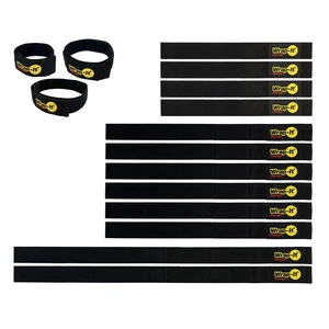 Quick-Straps by - Assorted 12-Pack Black Hook and Loop Hose and Cable Organizers Quick-Straps by - Assorted 12-Pack Black Hook and Loop Hose and Cable Organizers
