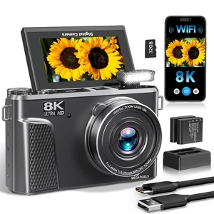 8K Digital Camera, 88MP Autofocus Camera for Beginners & Photography, WiFi 8K Video, 88MP camera for photography, 18X Digital Zoom, 3" 180° Flip Screen, Anti-Shake,WIFI, Webcam, Flash, Compact 8K Digital Camera, 88MP Autofocus Camera for Beginners & Photography, WiFi 8K Video, 88MP camera for photography, 18X Digital Zoom, 3" 180° Flip Screen, Anti-Shake,WIFI, Webcam, Flash, Compact
