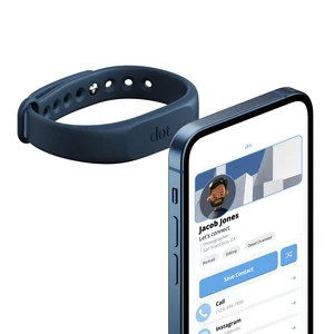 Band - Digital Business Card Wristband - Tap Compatible with iPhone & Android (Blue) Band - Digital Business Card Wristband - Tap Compatible with iPhone & Android (Blue)