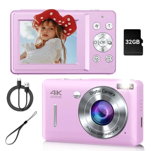 Digital Camera, 44MP Compact Camera, FHD 1080P Point and Shoot Digital Cameras with 16X Zoom, Face Detect, Smile Capture, Anti Shake, for Boys Girls Teens Gifts (Purple) Digital Camera, 44MP Compact Camera, FHD 1080P Point and Shoot Digital Cameras with 16X Zoom, Face Detect, Smile Capture, Anti Shake, for Boys Girls Teens Gifts (Purple)