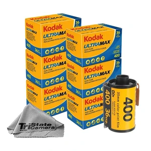 GC/UltraMax 400 35mm Color Negative Film (6-Pack) 36 Exposures per Roll, ISO 400, Daylight-Balanced Print Film + TSC Microfiber Cloth GC/UltraMax 400 35mm Color Negative Film (6-Pack) 36 Exposures per Roll, ISO 400, Daylight-Balanced Print Film + TSC Microfiber Cloth