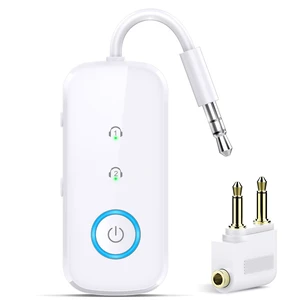 2-in-1 Bluetooth 5.4 Transmitter Receiver,Airplane Audio Adapter,Wireless Transmitter for TV/PC/Gym/Switch. Supports up to 2 AirPods/Headphones,Bluetooth Receiver for Car/Home Stereo (Ivory) 2-in-1 Bluetooth 5.4 Transmitter Receiver,Airplane Audio Adapter,Wireless Transmitter for TV/PC/Gym/Switch. Supports up to 2 AirPods/Headphones,Bluetooth Receiver for Car/Home Stereo (Ivory)
