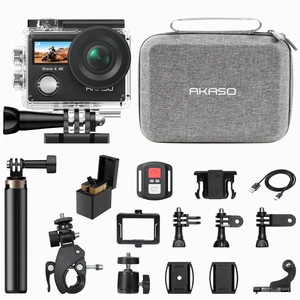 Brave 4 Action Camera with Selfie Stick Tripod and Carry Bag Bundle 20MP EIS WiFi 170° FOV 5X Zoom Waterproof Underwater Camera for Snorkel, Travel, Bicycle, Helmet, Motorcycle Accessories Kit Brave 4 Action Camera with Selfie Stick Tripod and Carry Bag Bundle 20MP EIS WiFi 170° FOV 5X Zoom Waterproof Underwater Camera for Snorkel, Travel, Bicycle, Helmet, Motorcycle Accessories Kit