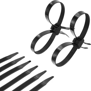 200 Pcs 10 x 0.5 Inch Zip Ties Double Sided Cable Ties, Black Eye Hole Design, Durable Reliable Nylon, Resistant to Rust, Corrosion and Outdoor Weather, Adjustable Size, Easy to Open Wrap 200 Pcs 10 x 0.5 Inch Zip Ties Double Sided Cable Ties, Black Eye Hole Design, Durable Reliable Nylon, Resistant to Rust, Corrosion and Outdoor Weather, Adjustable Size, Easy to Open Wrap