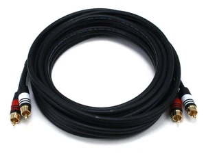 PREMIUM 2 RCA Plug/2 RCA Plug M/M 22AWG Cable - 15ft PREMIUM 2 RCA Plug/2 RCA Plug M/M 22AWG Cable - 15ft