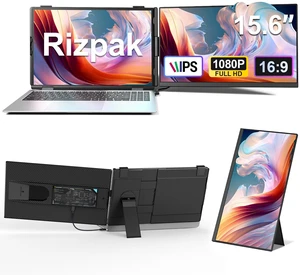 15.6" Laptop Screen Extender, Ultra-Slim FHD 1080P Portable Monitor Detachable Dual Monitor, Travel & Remote Work, Plug and Play for 13"-17.3" Laptops, For Windows/Mac/Android/Chrome 15.6" Laptop Screen Extender, Ultra-Slim FHD 1080P Portable Monitor Detachable Dual Monitor, Travel & Remote Work, Plug and Play for 13"-17.3" Laptops, For Windows/Mac/Android/Chrome