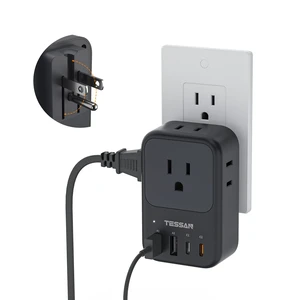 USB C Charger Block 20W PD, Fast Charging Adapter with Foldable Plug 1875W Power Outlet Extender(4 AC and 4 USB) for Cruise, Home, Office, Dorm Room Essentials, Black USB C Charger Block 20W PD, Fast Charging Adapter with Foldable Plug 1875W Power Outlet Extender(4 AC and 4 USB) for Cruise, Home, Office, Dorm Room Essentials, Black