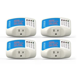 Voltage Protector, Single Outlet Surge Protector for Valuable Home Appliance Multi-Function Plug with Protection Wall Mount Power Suppressor for TV/PC/Refrigerator, 15A,125V, 1875W, 4 Pack Voltage Protector, Single Outlet Surge Protector for Valuable Home Appliance Multi-Function Plug with Protection Wall Mount Power Suppressor for TV/PC/Refrigerator, 15A,125V, 1875W, 4 Pack