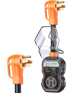 RV Surge Protectors 50 Amp, 18000J Surge Protection Automatic Fault CutOff Waterproof Design, Voltage Protection, 2026 Upgrade, for Camper & Trailer RV Surge Protectors 50 Amp, 18000J Surge Protection Automatic Fault CutOff Waterproof Design, Voltage Protection, 2026 Upgrade, for Camper & Trailer