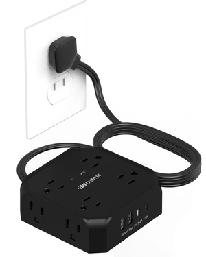2 Prong Power Strip, 2 Prong to 3 Prong Outlet Adapter, Black, 1625W 1400J Two Prong Surge Protector, Flat Polarized Plug, 8 AC with 2 USB C and 2 USB A, Wall Mountable, Ideal for Old House 2 Prong Power Strip, 2 Prong to 3 Prong Outlet Adapter, Black, 1625W 1400J Two Prong Surge Protector, Flat Polarized Plug, 8 AC with 2 USB C and 2 USB A, Wall Mountable, Ideal for Old House