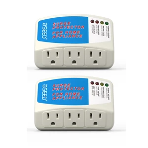 Surge Protector for Appliance, Single Outlet Surge Protector Plug in for Home Appliance Multi Function Plug with Protection Wall Mount Power Suppressor for TV/PC/PS5, 15A, 125V, 1875W, 2 Pack Surge Protector for Appliance, Single Outlet Surge Protector Plug in for Home Appliance Multi Function Plug with Protection Wall Mount Power Suppressor for TV/PC/PS5, 15A, 125V, 1875W, 2 Pack