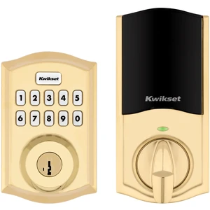 HomeConnect 620 Z-Wave Long Range Enabled Keypad Smart Lock Convenient Keyless Entry, Customizable User Codes, Ring Alarm Compatible, Hub Required, Sold Separately Polished Brass Traditional HomeConnect 620 Z-Wave Long Range Enabled Keypad Smart Lock Convenient Keyless Entry, Customizable User Codes, Ring Alarm Compatible, Hub Required, Sold Separately Polished Brass Traditional